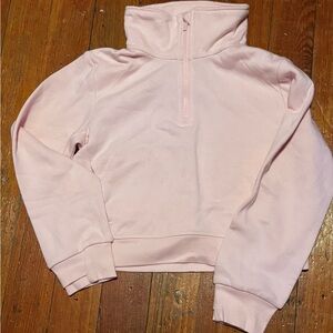 All in Motion Girls Pink Funnel Neck 1/2 Zip Sweatshirt SZ. M NWOT